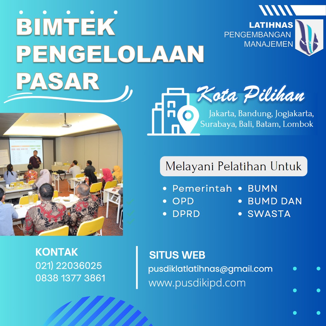 Bimtek Peningkatan Kompetensi Pelaku Pasar Rakyat 2023/2024