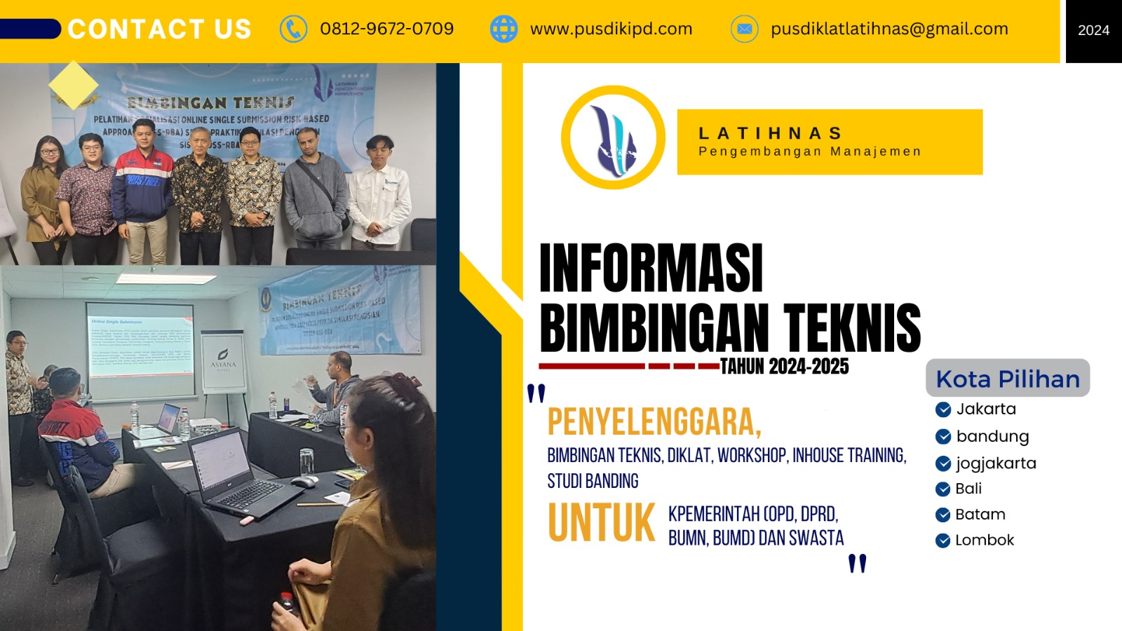 Bimtek Pembentukan Dan Penguatan  Computer Security Incident Response Team (CSIRT) Pemerintah Daerah 2024 - 2025