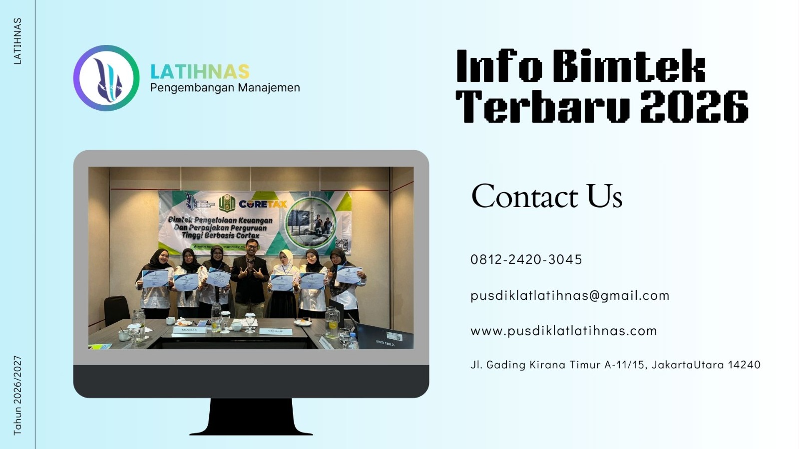 Jadwal Pelatihan Praktik CORETAX SPT Tahunan Badan Terpadu 2026